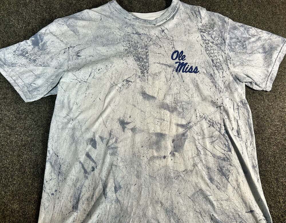 Comfort Colors Ole Miss Rebels Acid Wash Short Sleeve T-Shirt XL